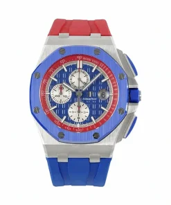 Replica AP Royal Oak Offshore 26400SO Bright Blue Dial 44mm Steel