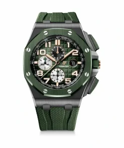Replica AP Royal Oak Offshore 26405CE Green Dial 44mm Ceramic