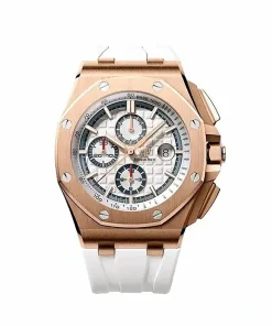 Replica AP Royal Oak Offshore 26408OR White Dial 44mm Rose Gold
