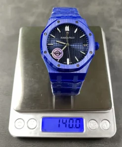 AP Royal Oak 15500 blue dial lug detail