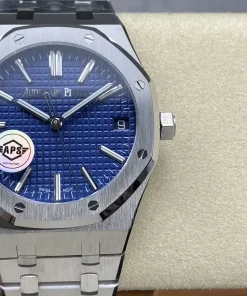 AP Royal Oak 15510ST blue dial bracelet detail
