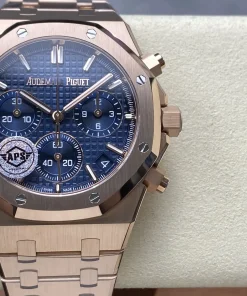 AP Royal Oak 26240OR blue dial clasp detail