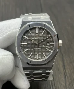 AP Royal Oak 15400ST grey dial side profile