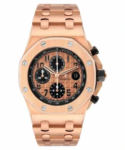 Replica AP Royal Oak Offshore 26401RO Brown Dial 44mm Rose Gold