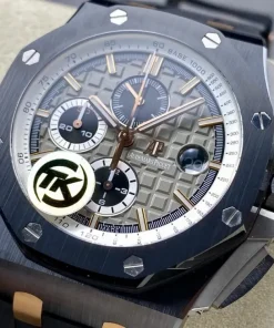 AP Royal Oak Offshore 26470ST black dial bezel detail A801CR