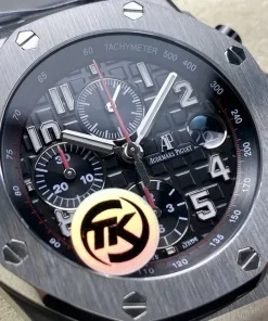 AP Royal Oak Offshore 26470ST black dial front view A101CR