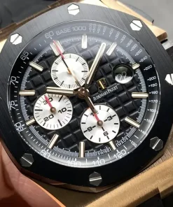 AP Royal Oak Offshore 26401RO black dial front view A002CA 4765