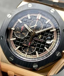 AP Royal Oak Offshore 26401RO black dial caseback detail A002CA