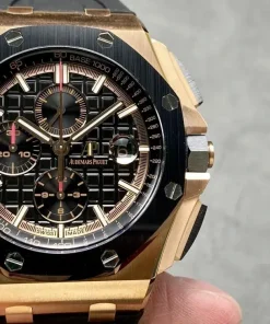 AP Royal Oak Offshore 26401RO black dial bezel detail A002CA