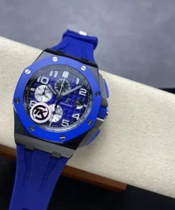 AP Royal Oak Offshore 26400SO blue dial caseback detail A057CA
