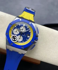 AP Royal Oak Offshore 26400SO blue dial bracelet detail A057CA 4767