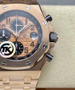 AP Royal Oak Offshore 26401RO brown dial dial closeup