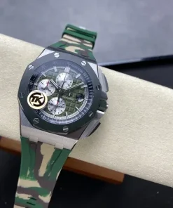 AP Royal Oak Offshore 26400SO green dial side profile