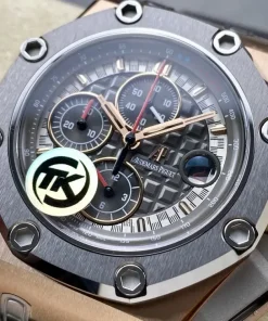 AP Royal Oak Offshore 26568OM grey dial caseback detail