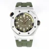 Replica AP Royal Oak Offshore 15720ST Green Dial 42mm Steel