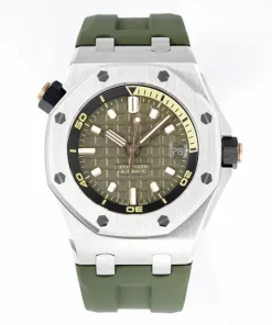Replica AP Royal Oak Offshore 15720ST Green Dial 42mm Steel
