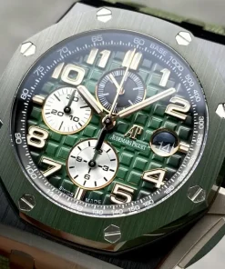 AP Royal Oak Offshore 26405CE green dial side profile