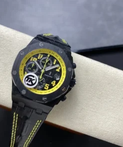 AP Royal Oak Offshore 26176FO yellow dial caseback detail