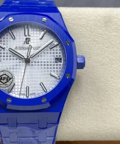 AP Royal Oak 15500 white dial side profile