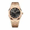 Replica AP Royal Oak 15510OR Black Dial 41mm Rose Gold