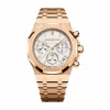 Replica AP Royal Oak 26240OR White Dial Rose Gold