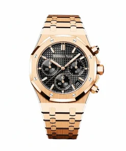 Replica AP Royal Oak 26240OR Black Dial Rose Gold