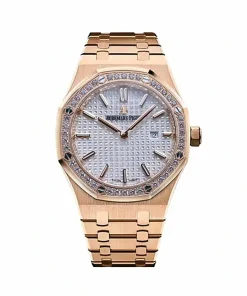 Replica AP Royal Oak 67651OR Diamond 33mm Rose Gold