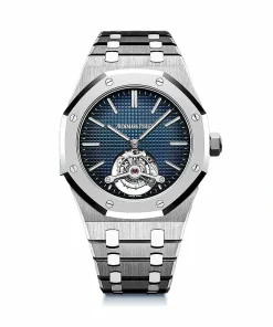 Replica AP Royal Oak 26510ST Tourbillon Blue Dial Steel
