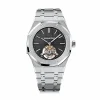 Replica AP Royal Oak 26512ST Tourbillon Black Dial Steel