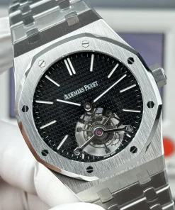 AP Royal Oak 26512ST black dial caseback detail