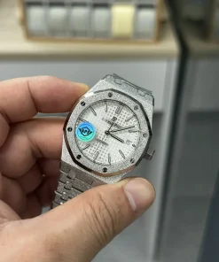 AP Royal Oak 15454BC white dial side profile