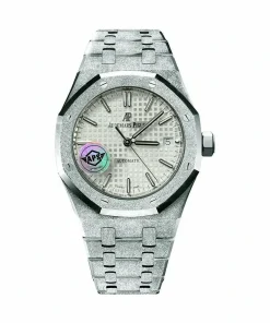 Replica AP Royal Oak 15454BC White Dial 37mm White Gold