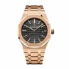 Replica AP Royal Oak 15500OR Black Dial Rose Gold